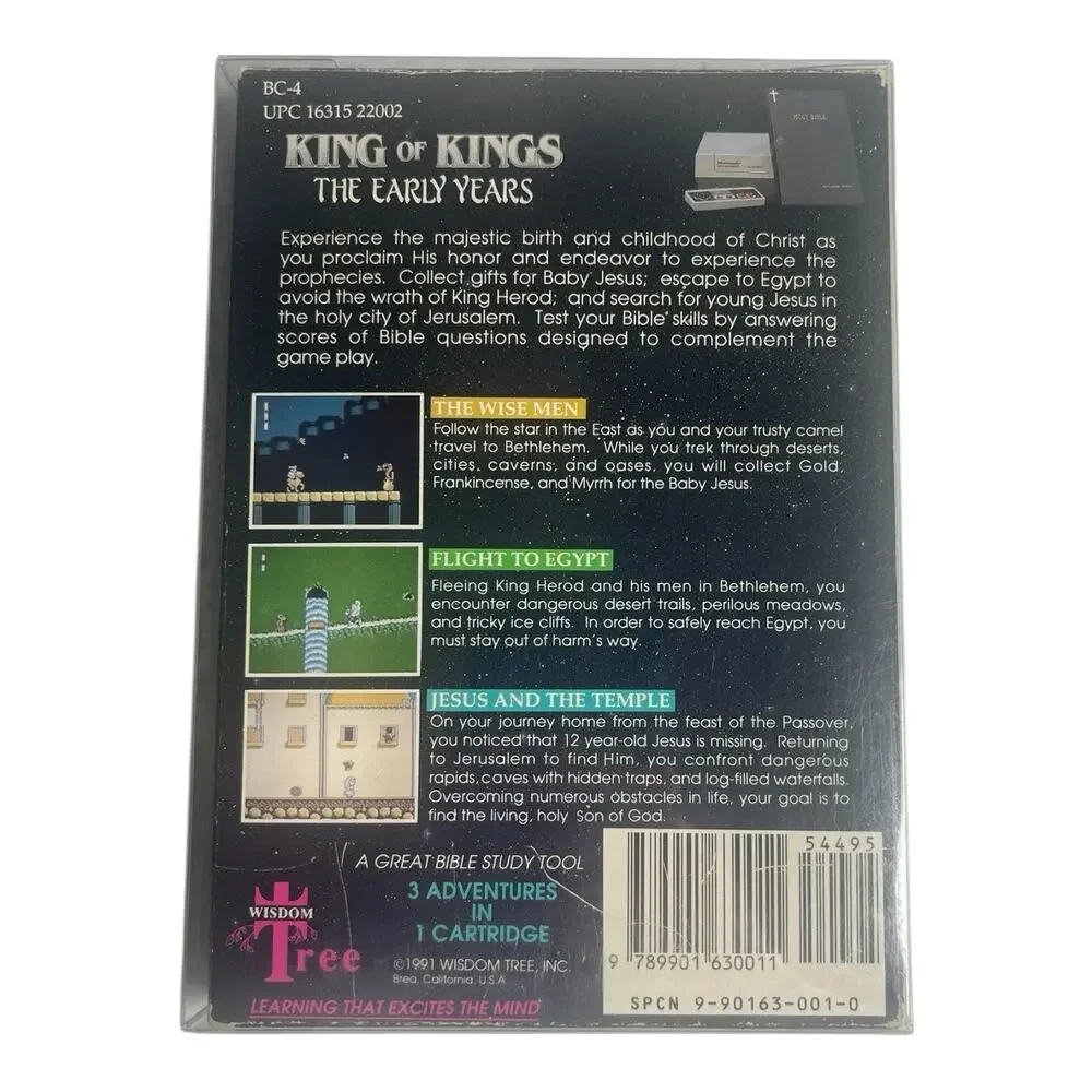 King‎ of Kings The Early Years NES Nintendo Video Game 1991 CIB Complete *Read